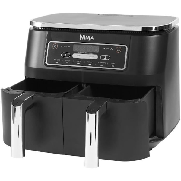 NINJA Foodi oljefri fritös - Dual Zone AF300EU - 7,6L - Synk, matchningsfunktioner - 6 tillagningslägen - 2400W