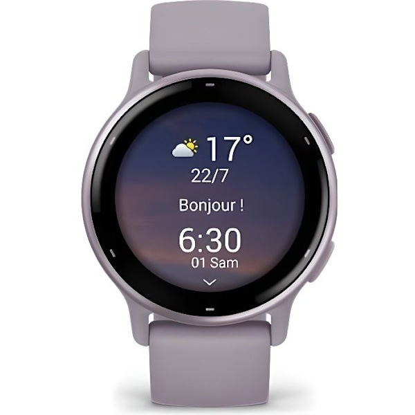 Garmin Vivoactive 5 Smartwatch, metallisk orkidé med lila rem
