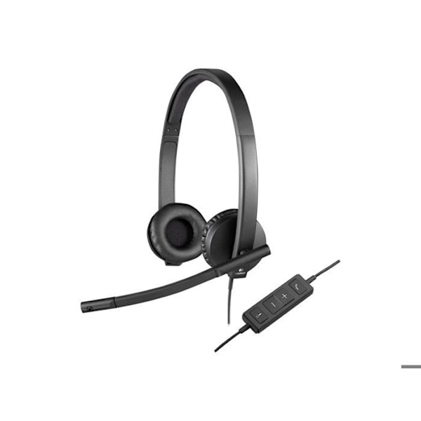 Binaural hörlurar - Logitech - H570e - Svart - USB - Andningsljuddämpning