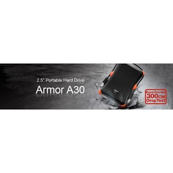 Extern hårddisk - Silicon Power - Armor A60 2To Grön - Stöttålig USB3.2