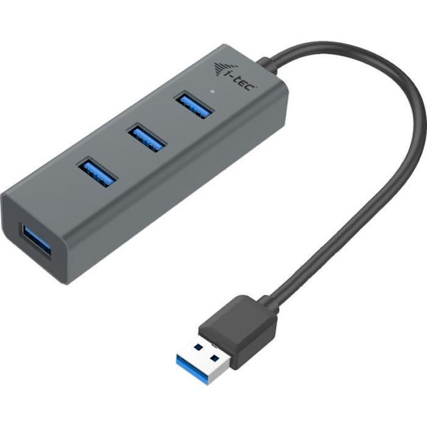 i-tec - USB 3.0 Metal 4-Port USB HUB