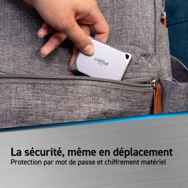 CRUCIAL- Bärbar extern SSD - X9 Pro - 1 TB - USB 3.0 - CT1000X9PROSSD9