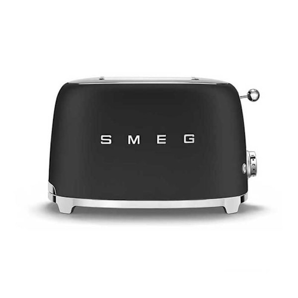 Brödrost - SMEG - TSF01BLMEU - Matt Svart - 950 Watts - 2 Skivor Matte svart