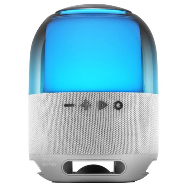 Trådlös Bluetooth-högtalare - Mars Gaming - MS-FLOW - 15W DeepBass - RGB Orbilight 360° - Bluetooth 5.3 Vit