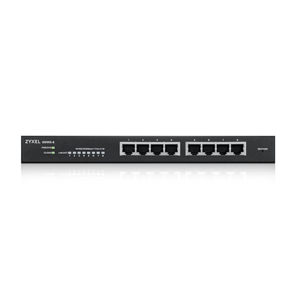 Switch - Zyxel - GS1915-8 - 8 Ethernetportar - Hanterad - Svart