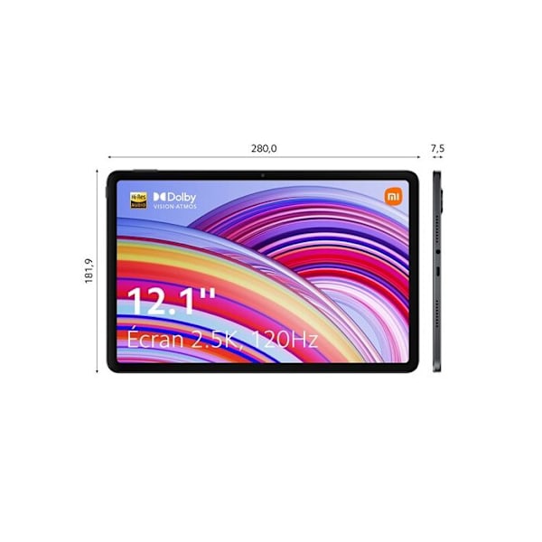 Taktile Tablet - XIAOMI - Redmi PAD Pro - 12.1" - 6 Go RAM - 128 Go ROM