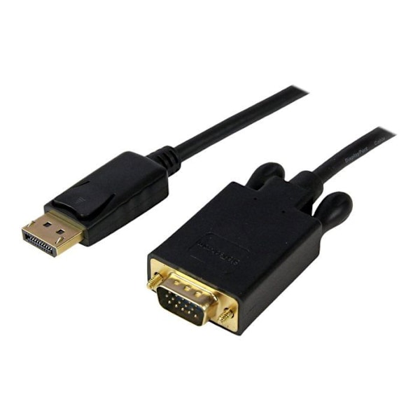 DisplayPort till VGA-adapter - STARTECH.COM - 1,8 m - Upplösning 1920x1200 - Svart