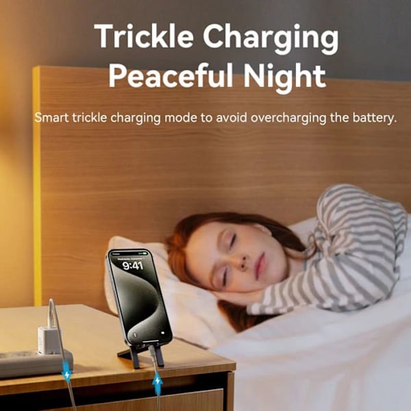 Laddare för EU-kontakt, GaN, 20W, Typ-C, Smart Charging - Vention (FEPWW0-EU) - Vit