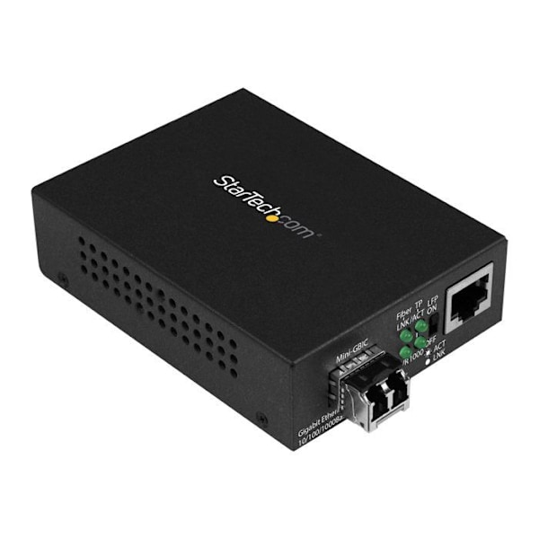 StarTech.com Compact Multimode Fiber Optic Gigabit Ethernet Media Converter med SFP - 850nm MM LC - 550m (MCM1110MMLC)