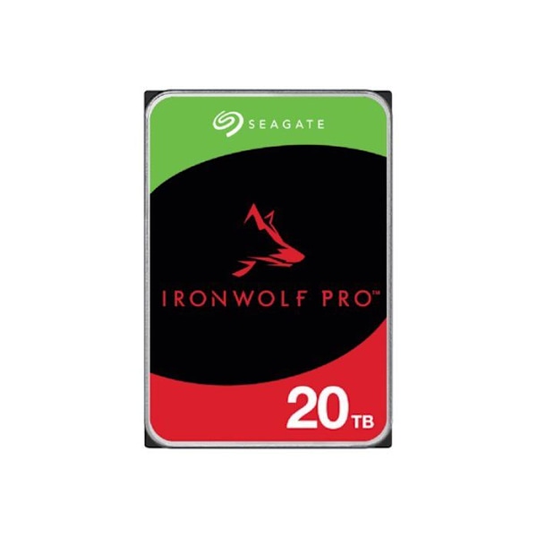 Seagate IronWolf Pro, 20TB, NAS-hårddisk intern företagshårddisk – CMR, 3,5”, SATA 6 Gb/s, 7200 RPM, 256 MB CA-minne