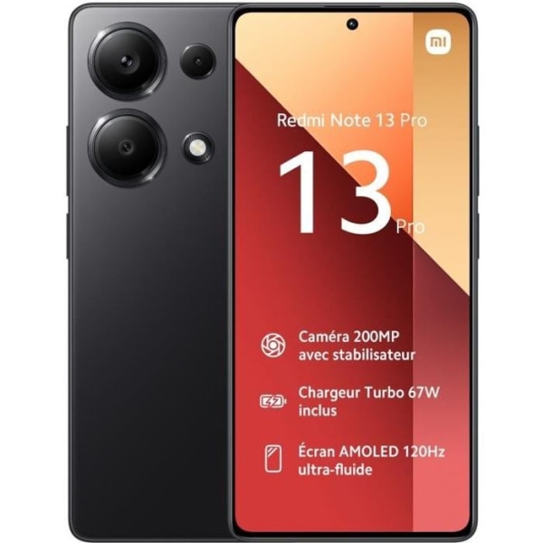 Smartphone Xiaomi REDMI NOTE 13 PRO 512GB Svart Svart