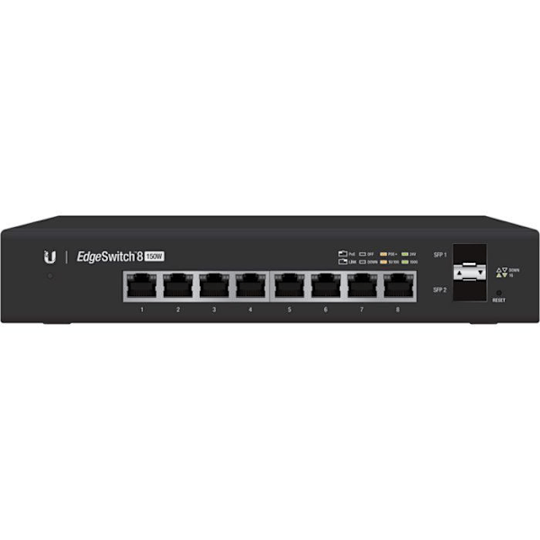 EdgeSwitch 8 150W Svart
