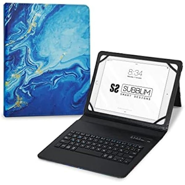 SUBBLIM FUNDA Tablet KEYTAB Pro BT Trendig MARMOL Azul Flerfärgad
