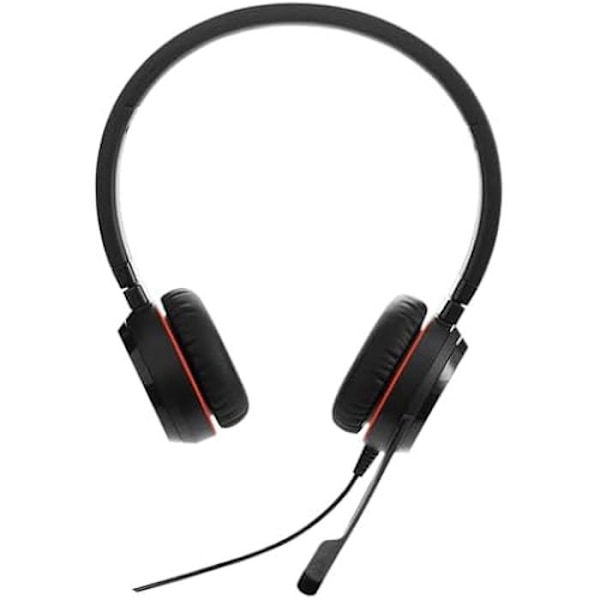 Stereohörlurar - JABRA - Evolve 20 SE - Passiv brusreducering - USB-C-anslutning - Optimalt komfort Svart