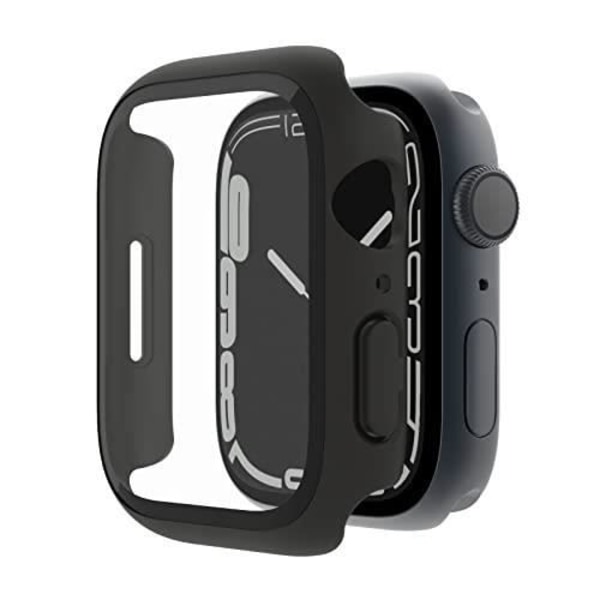 BELKIN TemperedCurve Hybrid skärmskydd och fodral till Apple Watch 8-7-SE-6-5-4 - Svart