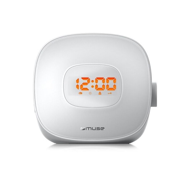 Radioväckarklocka - MUSE - ML-198 CR - Vit - Inbyggd högtalare - FM-tuner 20 stationer Vit