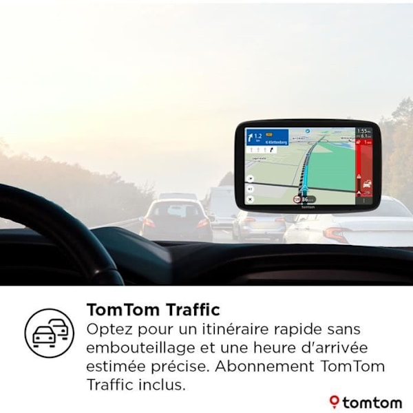 TomTom - GO Navigator 7 - GPS Bil - 7 tum - TomTom Trafik - Magnetisk Fäste - Europa Karta