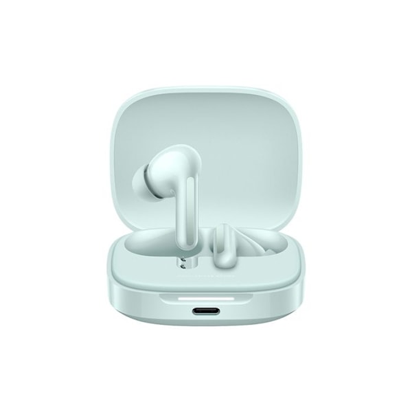 Trådlösa hörlurar - Redmi - Buds 6 - Aktiv brusreducering 49 dB - Batteritid 42 timmar - 360° ljud Grön
