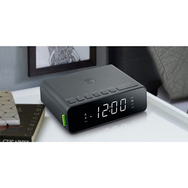 Radio-väckarklocka Muse M-175 WI - MUSE - Väckarklocka - Svart - Vit - Radio - Justerbar belysning av displayen Vit