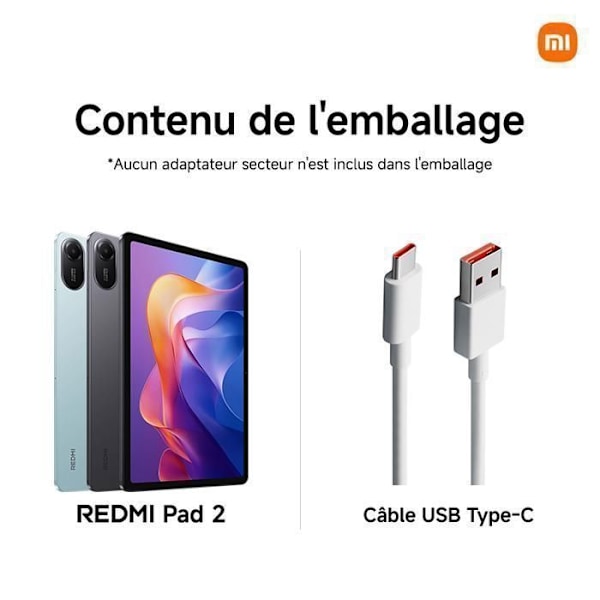 Redmi Pad 2 Grå 4 GB + 128 GB