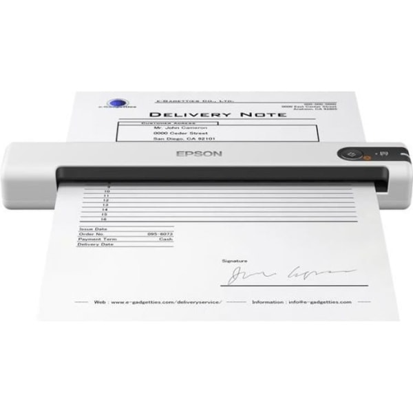 Epson WorkForce DS-70 bärbar arkmatningsskanner - 600 dpi - 16 bitars färg - USB