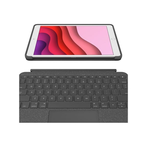 Clavier Combo Touch - Logitech - iPad 7:e generationen - QWERTZ - Grafit - Trådlös