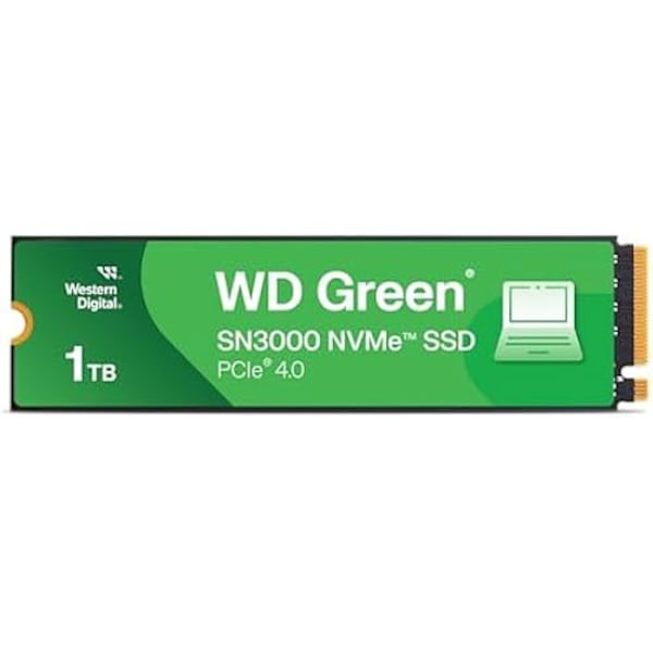 WESTERN DIGITAL - WDS100T4G0E - Intern SSD - Green - SN3000 - NVMe - 1 To