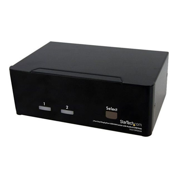 StarTech.com 2-portars DisplayPort, USB och Audio KVM Switch - KVM Switch - 2560 x 1600 (SV231DPDDUA)