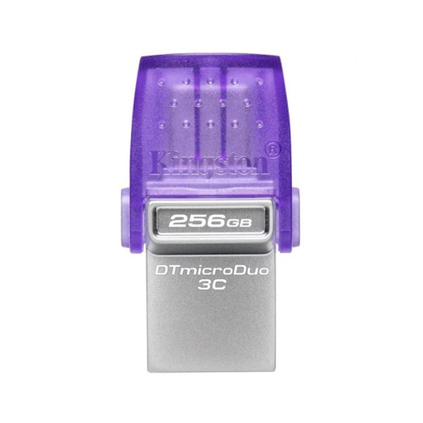 Hårddisk - Kingston - DTDUO3CG3/256GB - 256 GB - USB 3.0 - 100 Mo/s i läsning Rostfritt stål, Lila