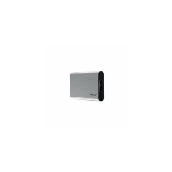 PNY ELITE Extern SSD-hårddisk - 960 GB - USB 3.1 Gen 1 - Borstat silver