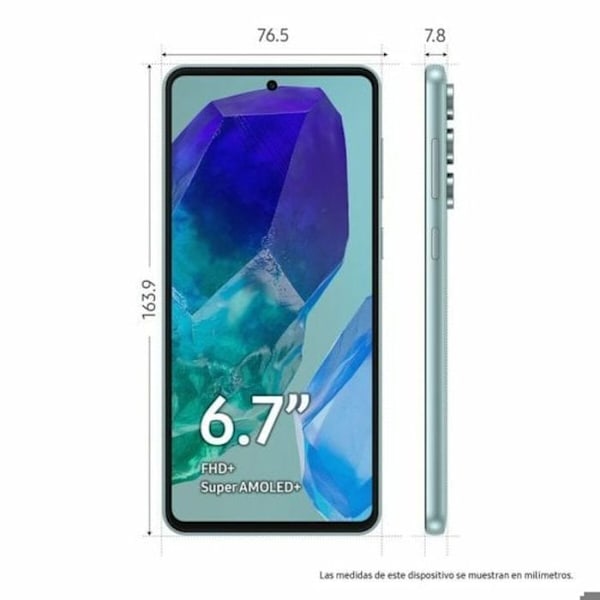 Smartphone Samsung Galaxy M55 5G 6,7" Octa Core 1 TB 128 GB 8 GB RAM grön