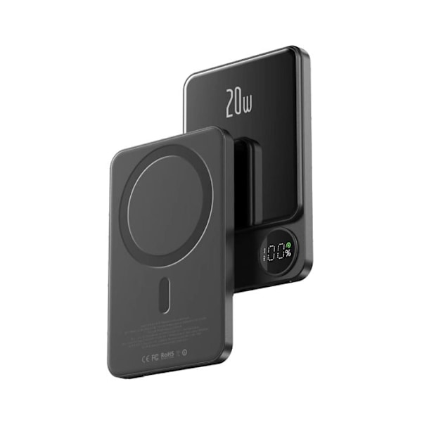 Wonder Wx5MAG - Induktiv Power Bank 5000 mAh 20W MagSafe (svart)