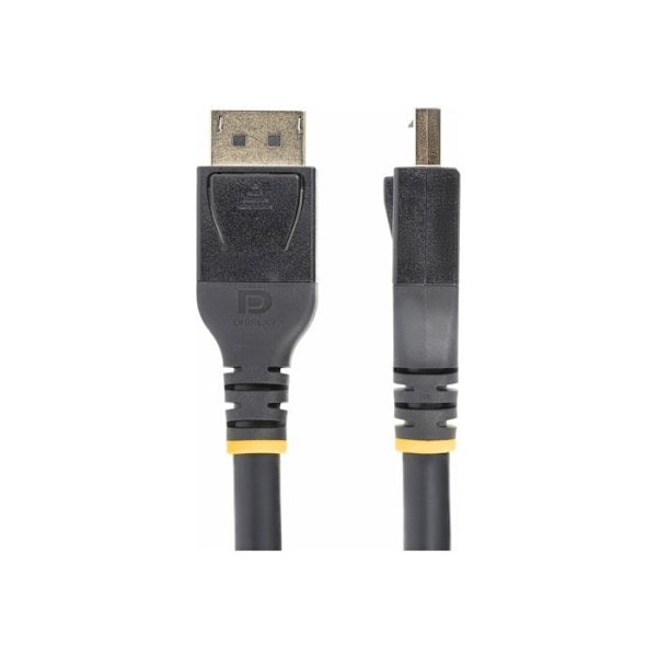 StarTech.com 50 fot (15 m) VESA-certifierad Active DisplayPort 1.4-kabel, DP8K DisplayPort-kabel med HBR3, HDR10, MST, DSC 1.2, HDCP 2.2, 8