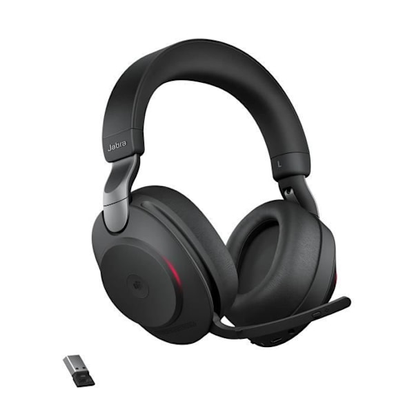 Trådlösa hörlurar - JABRA - Evolve2 85 - Stereo - USB-A - Aktiv brusreducering