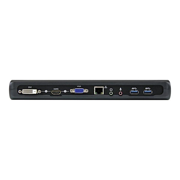 USB 3.0 dockningsstation - STARTECH.COM - Dubbel skärm - HDMI och DVI/VGA - GbE och ljud