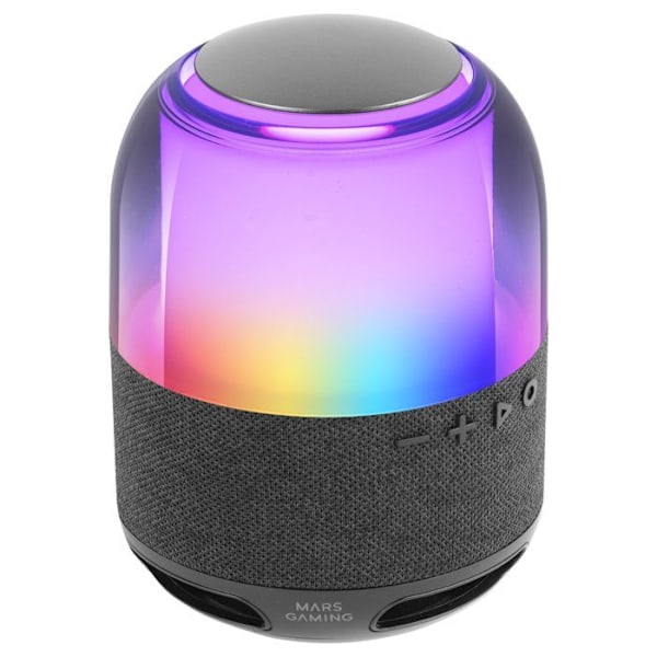 Trådlös Bluetooth-högtalare - Mars Gaming - MS-FLOW - 15W DeepBass - RGB Orbilight 360° - Bluetooth 5.3 Svart