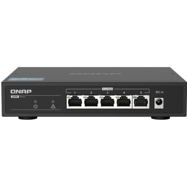 QNAP - QSW-1105T 2,5 GbE Unmanaged Switch Svart