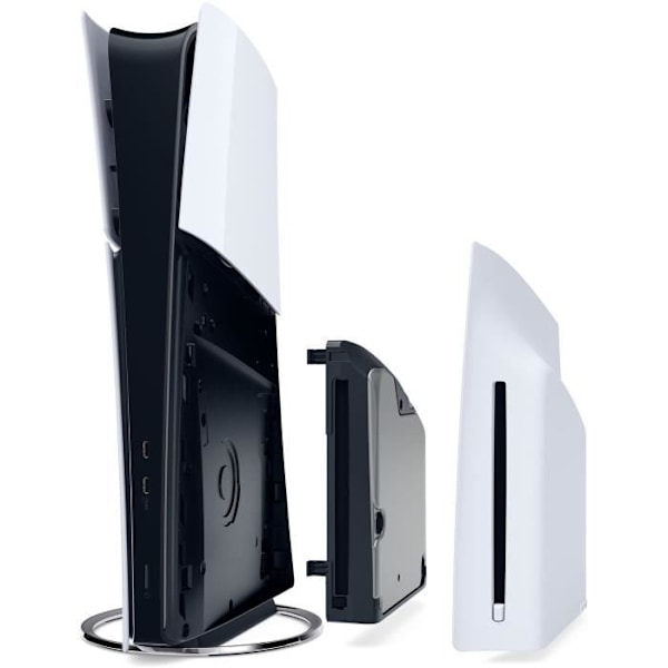 Paket PS5 Standard: Konsol PlayStation 5 (Slim-modell) + Astro Bot (Kod) vit svart