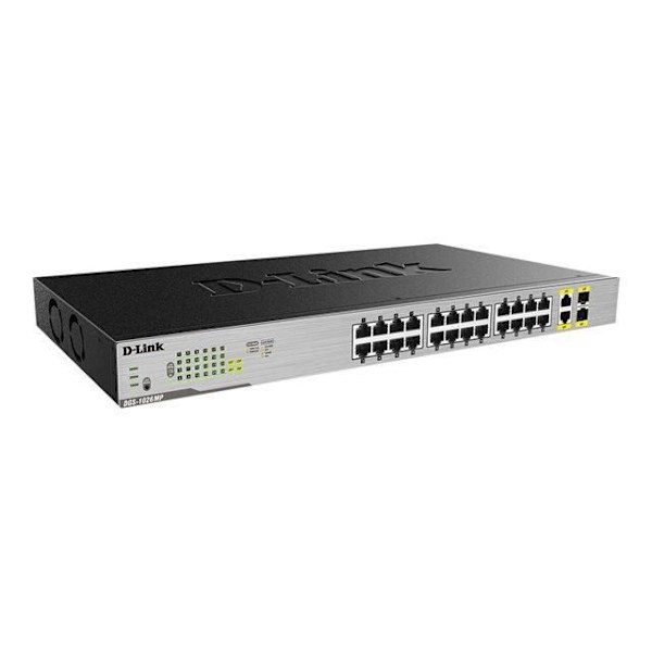 D-LINK Switch 24 portar - DGS-1026MP - PoE+ 10/100/1000 Mbps