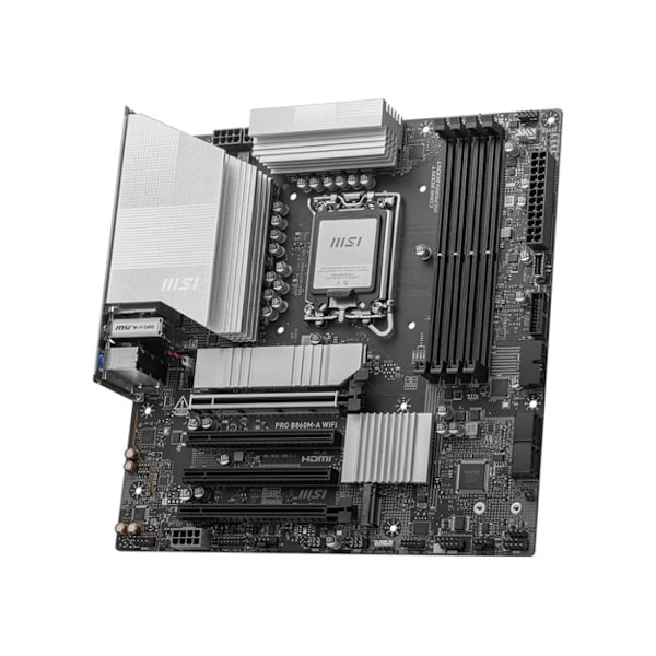 Moderkort - MSI - PRO B860M-A WIFI - LGA 1851 - DDR5 8600+MT/s OC - PCIe 5.0 x16