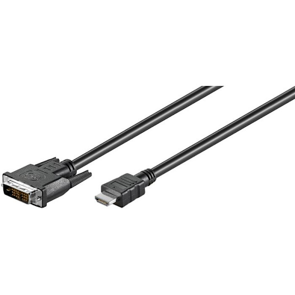 Ewent Ec1350 Hdmi Till Dvi-D18+1 Kabel 2M Svart