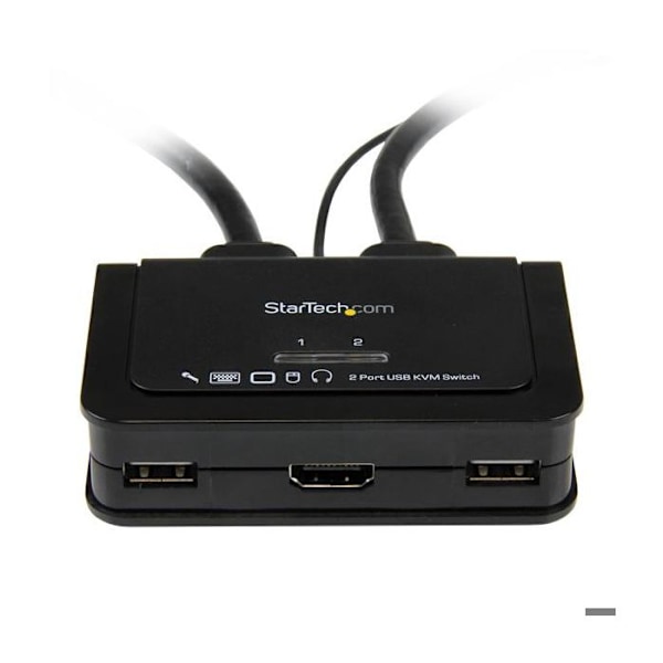 KVM-switch - STARTECH - 2 portar - USB - HDMI - Inbyggt ljud