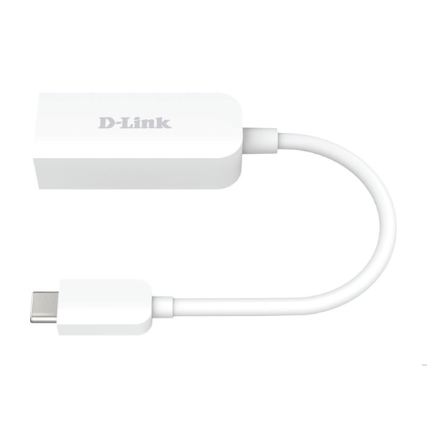 Nätverkskort - D-Link - DUB-E250 - 2500 Mbps - USB C 3.2 - RJ45 Vit