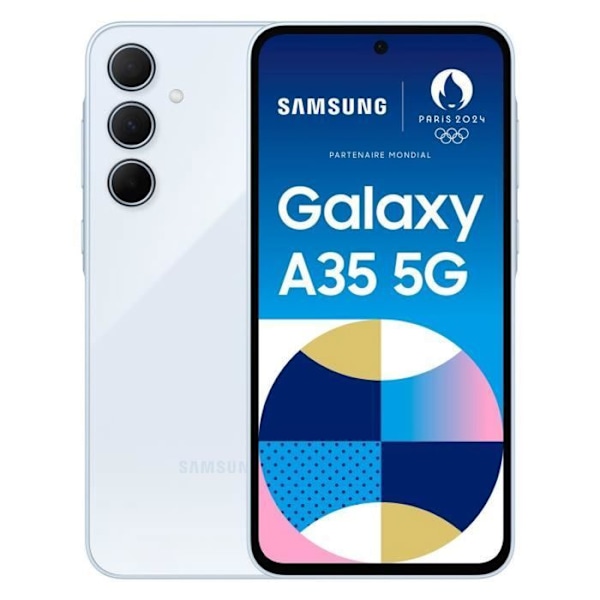 SAMSUNG Galaxy A35 5G Smartphone 8GB + 128GB Blå