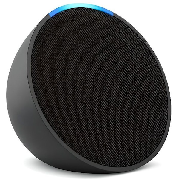 Alexa Echo Pop - Kompakt Bluetooth- och Wi-Fi-ansluten högtalare med rikt ljud, med Alexa - Antracit