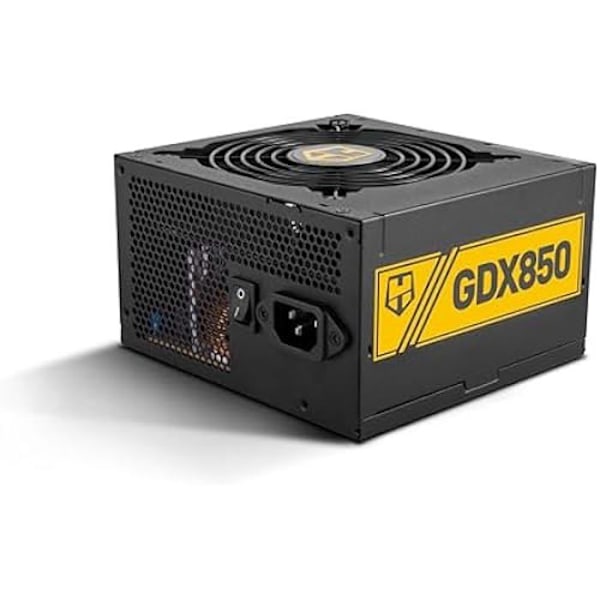 NOX Hummer GDX 850W 80 Plus Gold strömförsörjning - ATX 3.1, S-ATA, PCIE 5.1 12V-2x6 Svart