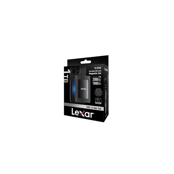 Extern hårddisk - Lexar - SL500M - 1To - USB3.2 Gen2x2 - Magnetkit för iPhone 15