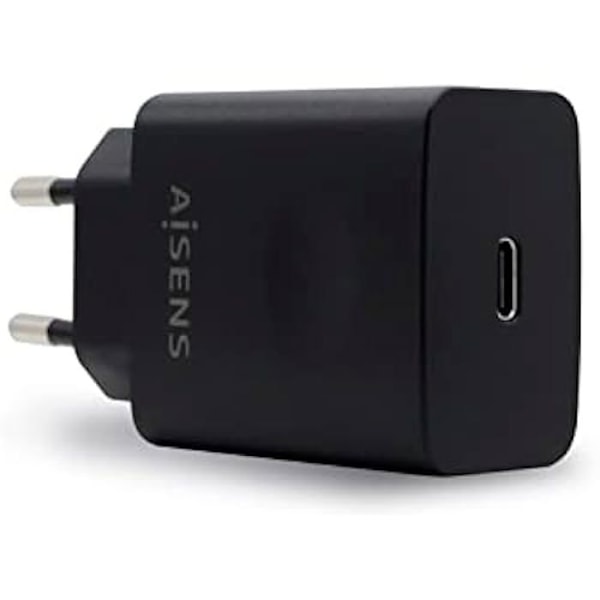 CARGADOR 20W USB-C PD3.0 Retail 1xUSB-C 20W Negro Svart