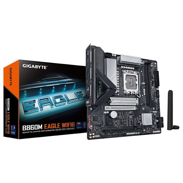 Moderkort - GIGABYTE - B860M EAGLE - DDR5 SDRAM - Förbättrad prestanda - Avancerad kompatibilitet