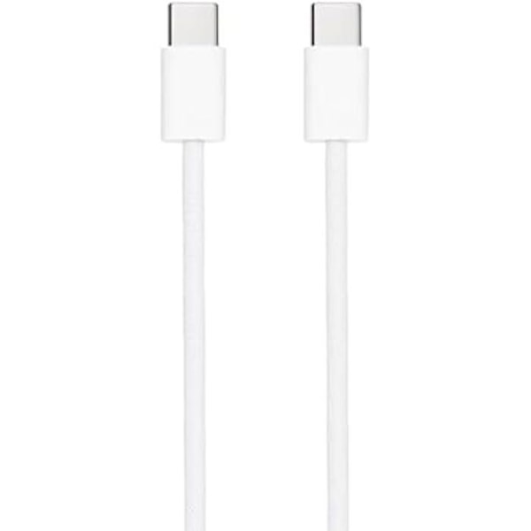 NANOCABLE 10.01.6002-CO - USB-C 2.0-kabel 60W 3A, USB-C hane till USB-C hankontakt, vit färg, 2 m